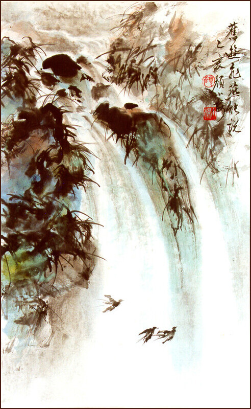 書畫家顏小梅山水