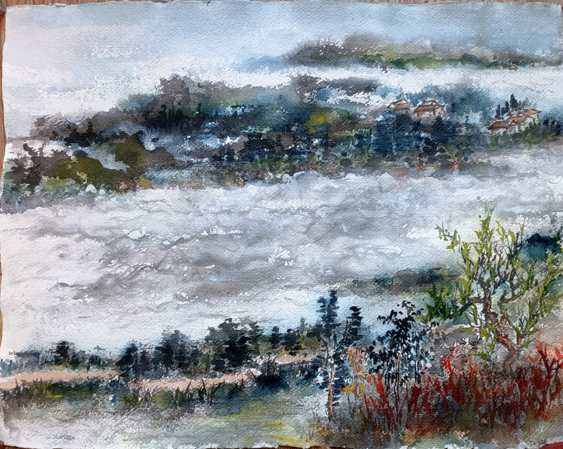 顏小梅中國山水畫, 滿地可市 急流公園