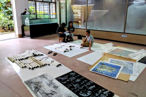 Expositions de Ngan Siu-Mui et de ses disciples (2018) - Musée de Taishan