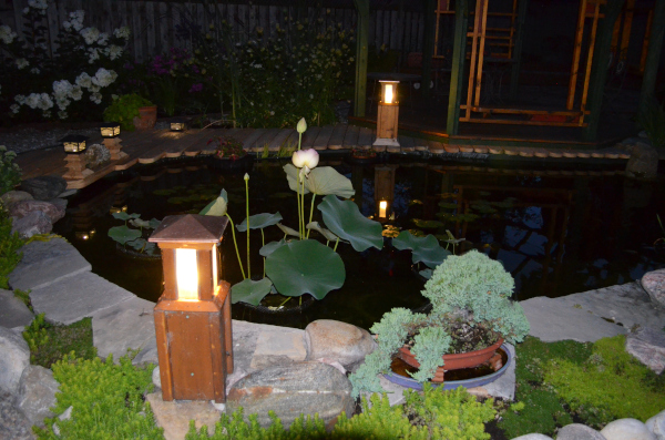 Belle construction de l'étang de jardin de Ngan Siu Mui par Jean-Yves Pelletier, 2011